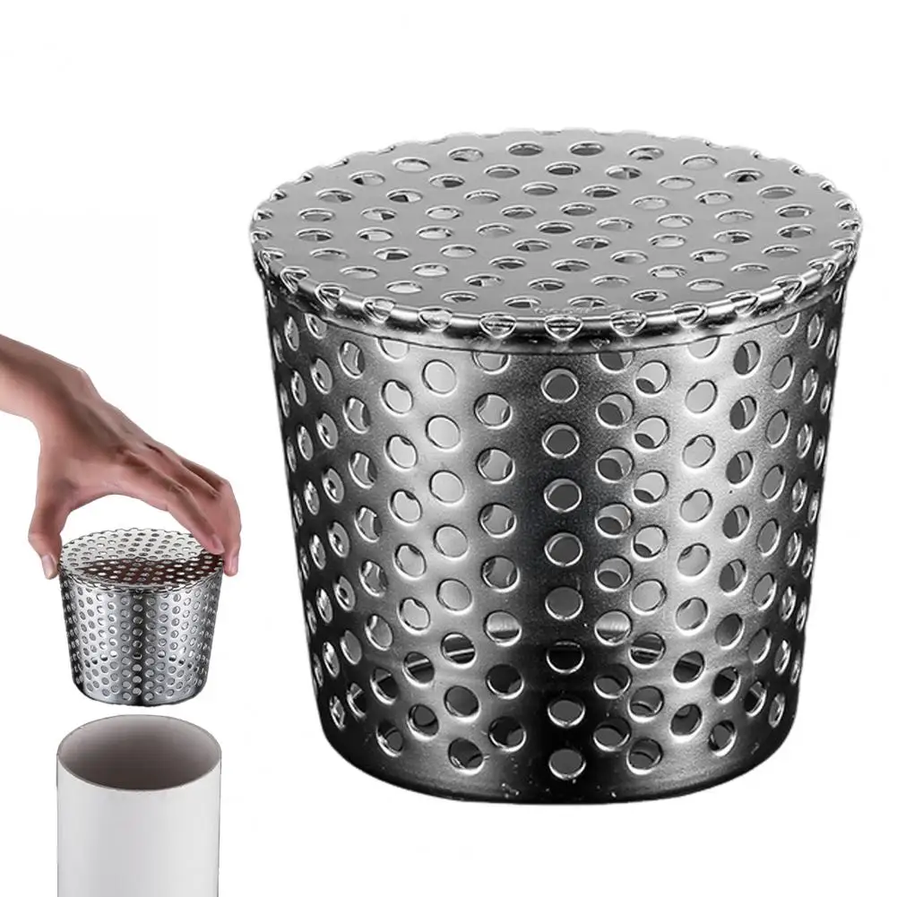 Sewer Pipe Mesh Cover Leaf Guard for Drainage Pipes Stainless Steel Gutter Leaf Protection Rain Downpipe Blockage Leaf Guard
