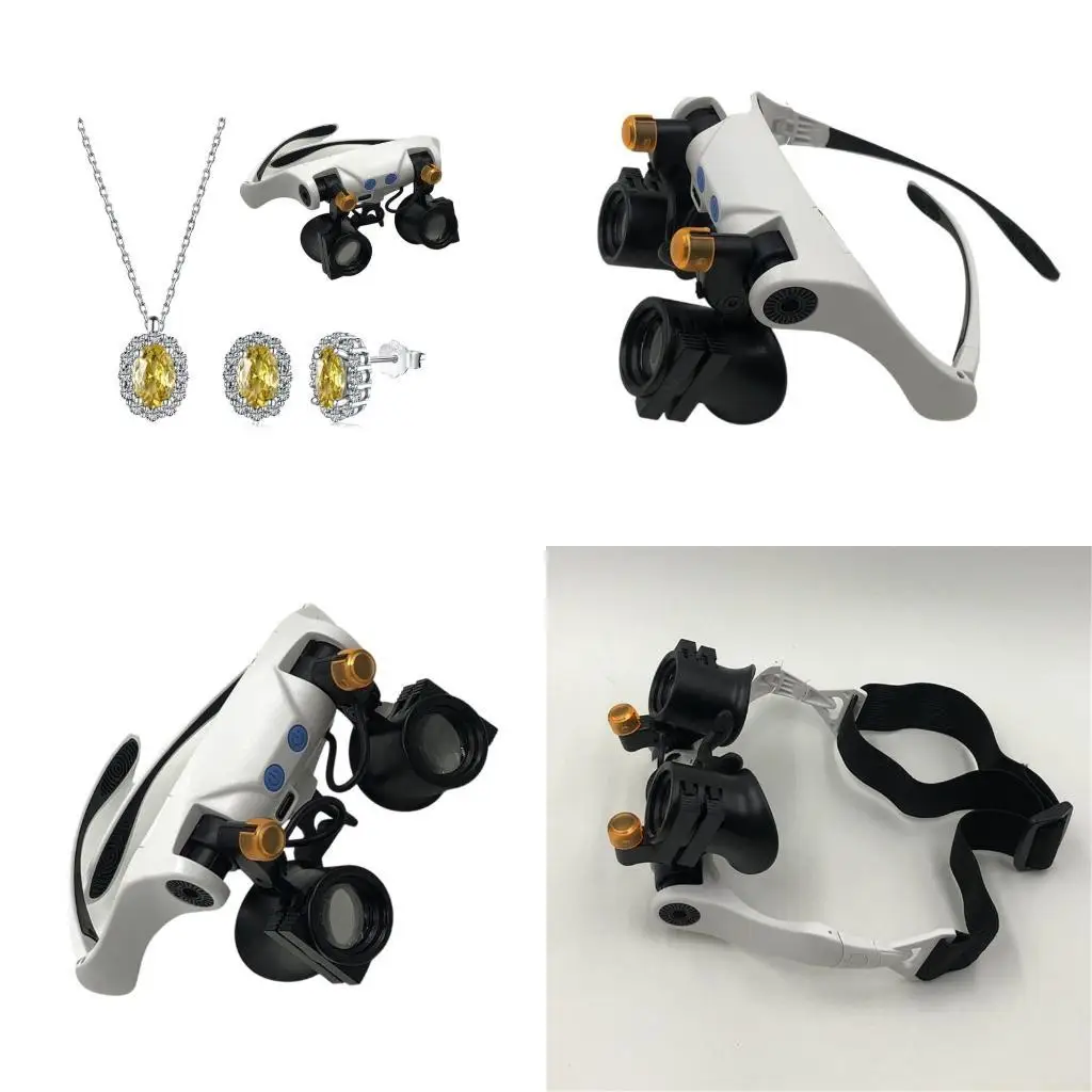 31BF Multipurpose USB Rechargeable 25x Headset for High Performances Watch Repair and Jewelry Crafting Supplies