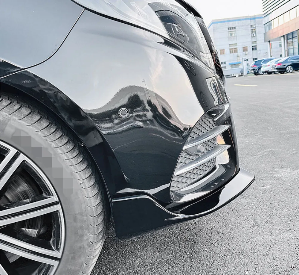 

ABS Material Front Bumper Splitters Car Accessories for Benz V Class W447 V260 AMG Line 2018-2023 Front Bumper Flaps Apron