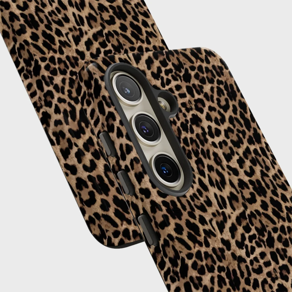 Classic Leopard Print Two-in-one Film Phone Case, suitable for Samsung S26FE/S25/S24/S23/S22/S21/S20 and other models.