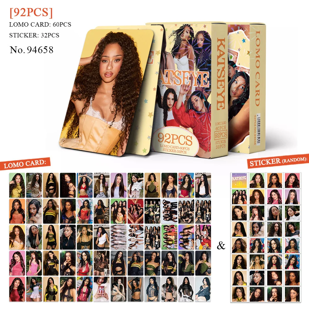 92Pcs/Set Kpop Idol KATSEYE Album Gabriela Lomo Cards LARA DANIELA HD Printd Photocards Stickers MANON MEGAN YOONCHAE Fans Gifts image 3