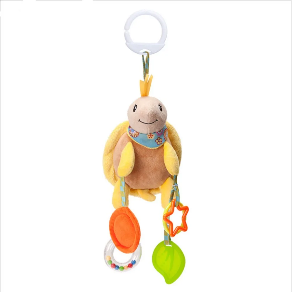 Nette Design Baby Rassel Spielzeug Greifen Fähigkeit Training Plüsch Material Kinderwagen Hängen Spielzeug Glocke Spielzeug Stofftier