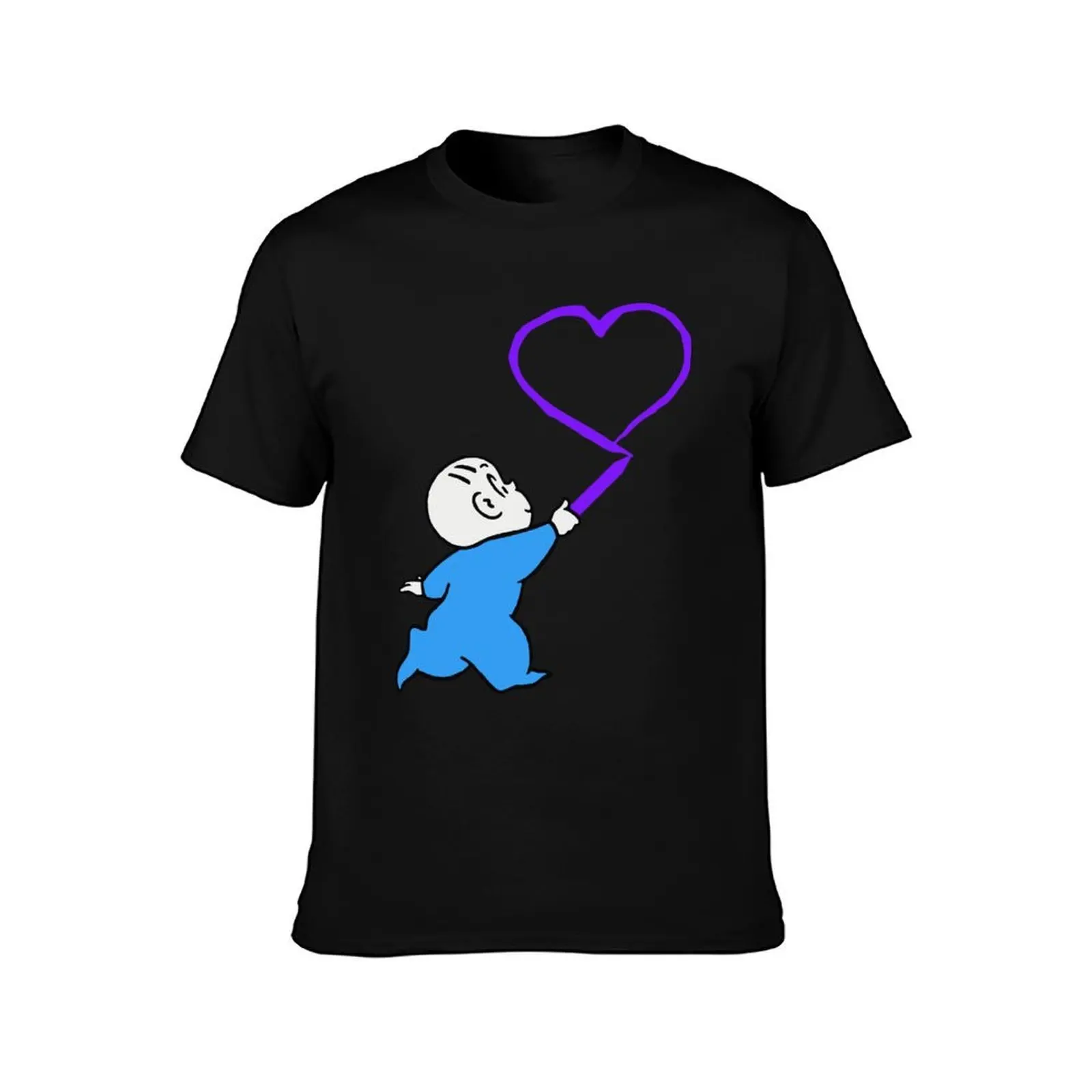 Harold and the purple crayon T-Shirt, Summer Casual Cotton Tee, Oversized Streetwear Tops, Vintage Graphic Print, 100% Cotton