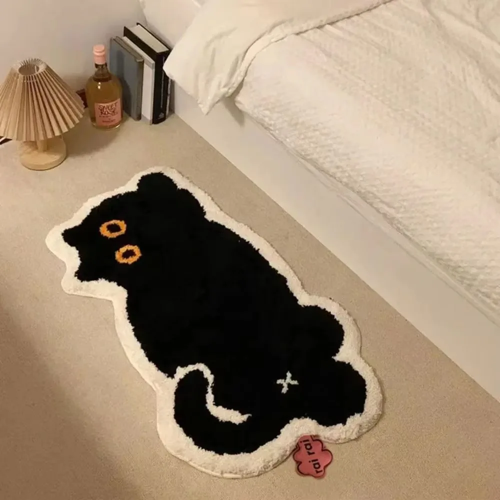 

Fashion Cartoon Imitation Cashmere Carpet Absorbent Safety Bed Blanket Soft Non-Slip Floor Mat Home Decor