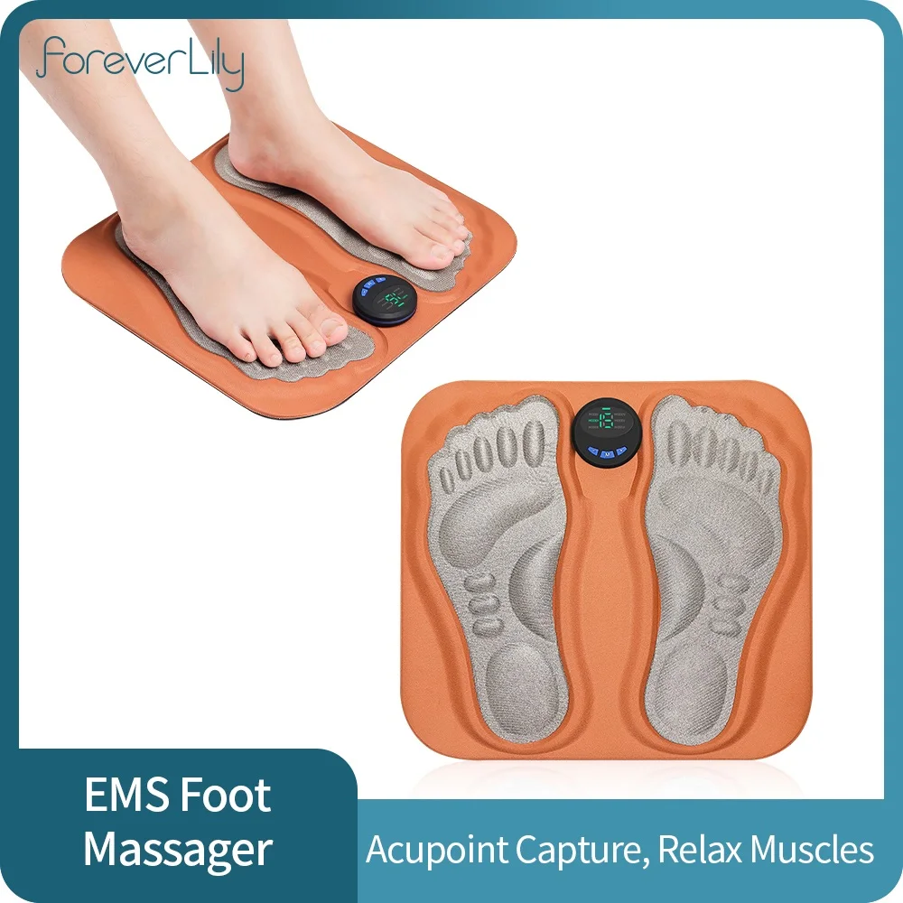 

EMS Foot Massager Pad Electric Shaking Hammering Body Muscle Relaxing Massage Machine Remove Edema Leg Shaping