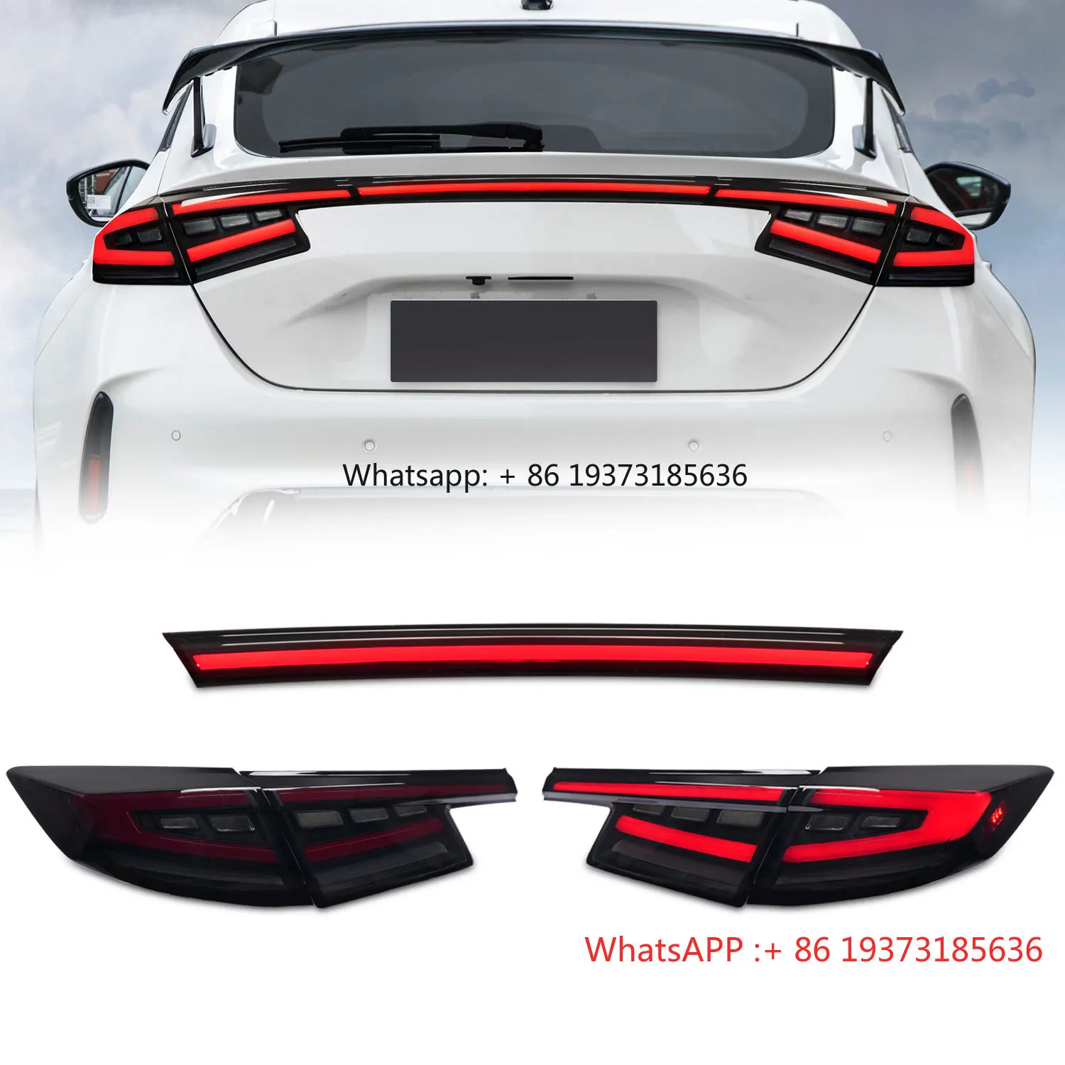 

Archaic Taillights Start Animation for 11th Gen Civic 2022-2025 Type-R FL Series Sequential LED Tail Lamps (Hatchback Fitment)