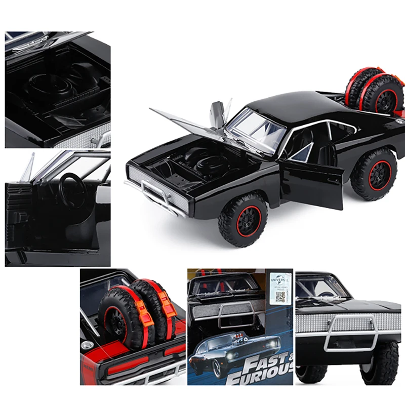 1:24 Dodge Charger R/T muscle vehicle Car model The Fast And The Furious Alloy Car Models Toys