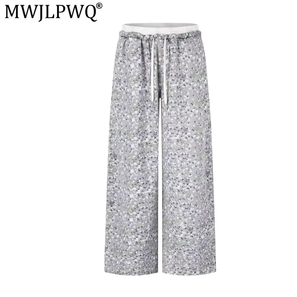 MWJLPWQ 2026 New American Style Street Camouflage Sports Autumn Trousers Loose Fit Wide-Leg Casual Pants For Men Women 17501