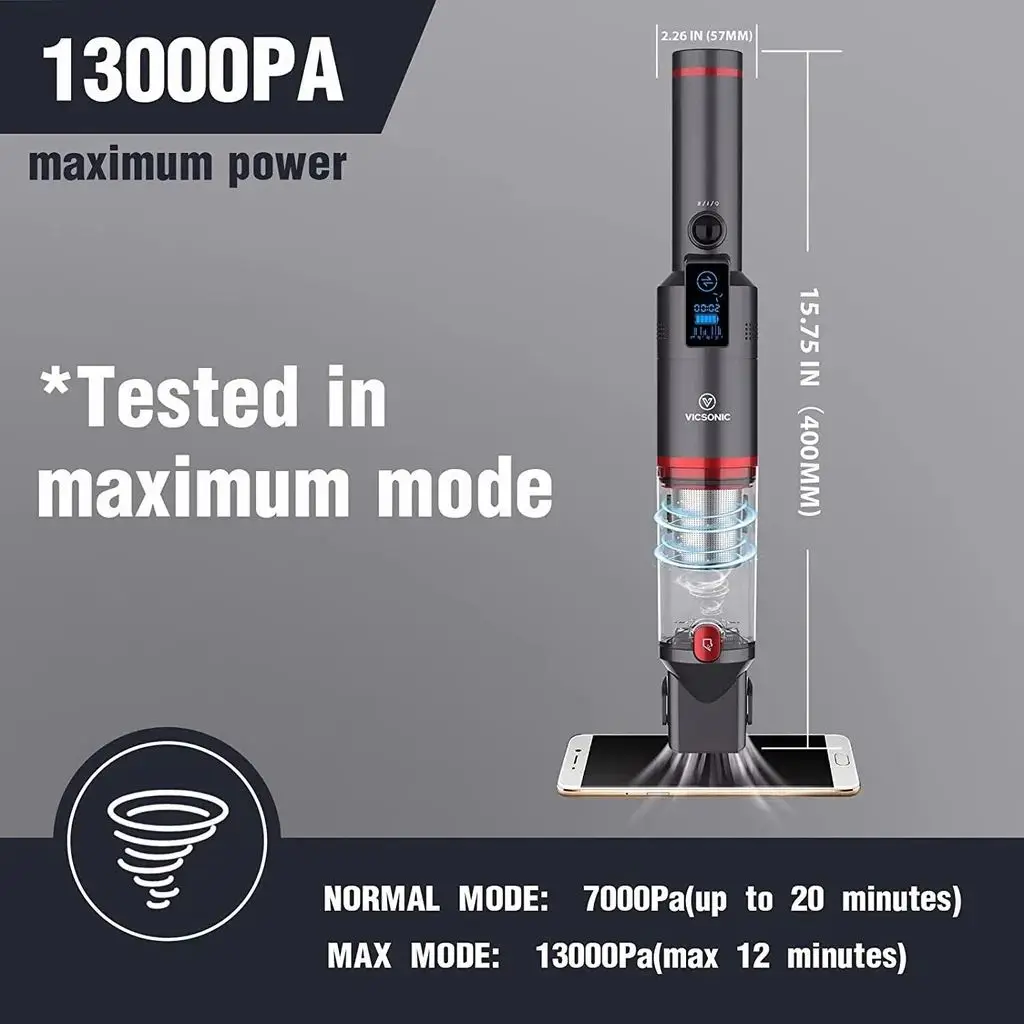 H2 Mini Portable Handheld Vacuum Cleaner Electric 13kPa Sofa Cleaning Machine Brushless Technology RV Dry Cleaning