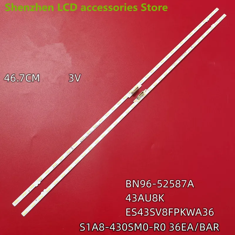 10 قطعة ل 43 بوصة سامسونج UE43AU9000K S1A8-430SM0-R0 36EABAR CY-SA043HGHY1V 46.7 سنتيمتر 36LED 3 فولت 100% جديد LED الخلفية قطاع