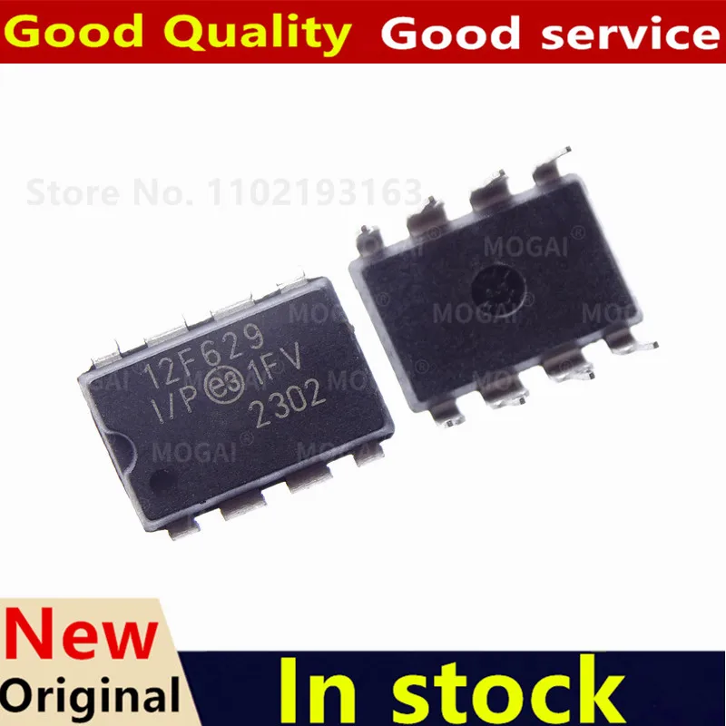 (10piece)100% New PIC12F629-I/P PIC12F675-I/P PIC12F629 PIC12F675 12F629 12F675 DIP-8