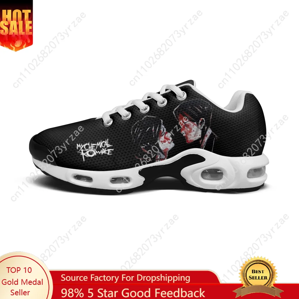 My Chemical Romance Lightweight Sports Shoe Tailor-Made Air Cushion Sneaker Men Women Teenager High Quality Sneaker Custom Shoes