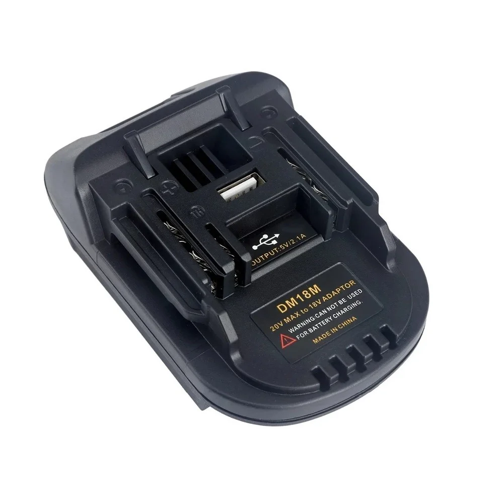 Imagem -03 - Electric Power Tool Adapter Converter Adaptador de Bateria para Dewalt Dcb200 e Dcb205 Lítio 20v para Makita Bl1830 Dm18m