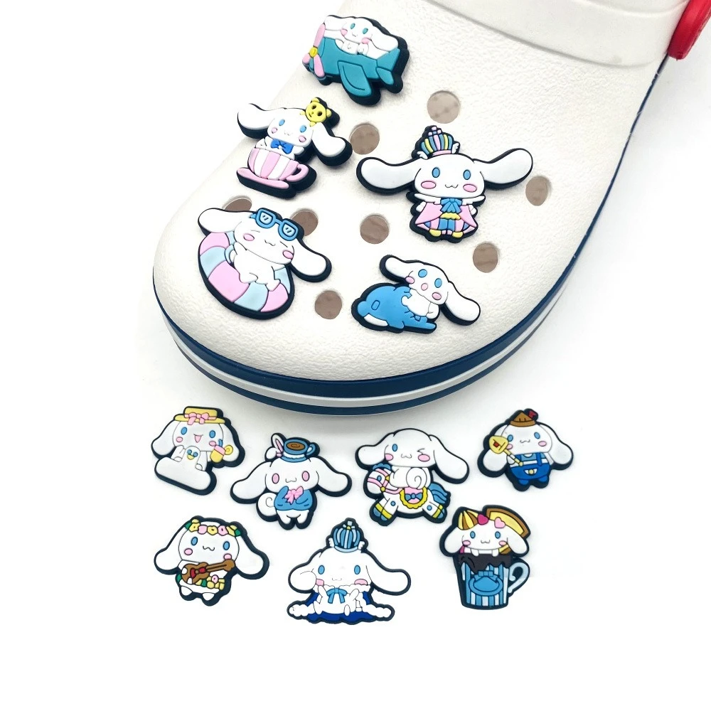 New Cute Anime Cartoon DIY Shoe Charms For Clogs Hole Bubble Slides Sandals PVC Shoe Decorations Accessories For Unisex Gifts