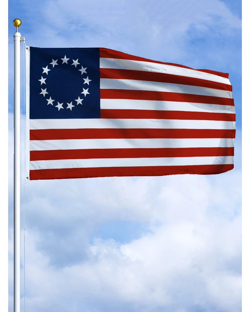60×90 90x150 120×180CM 13 stars Betsy Ross Flag Polyester Printed Banner  Tapestry For Decor