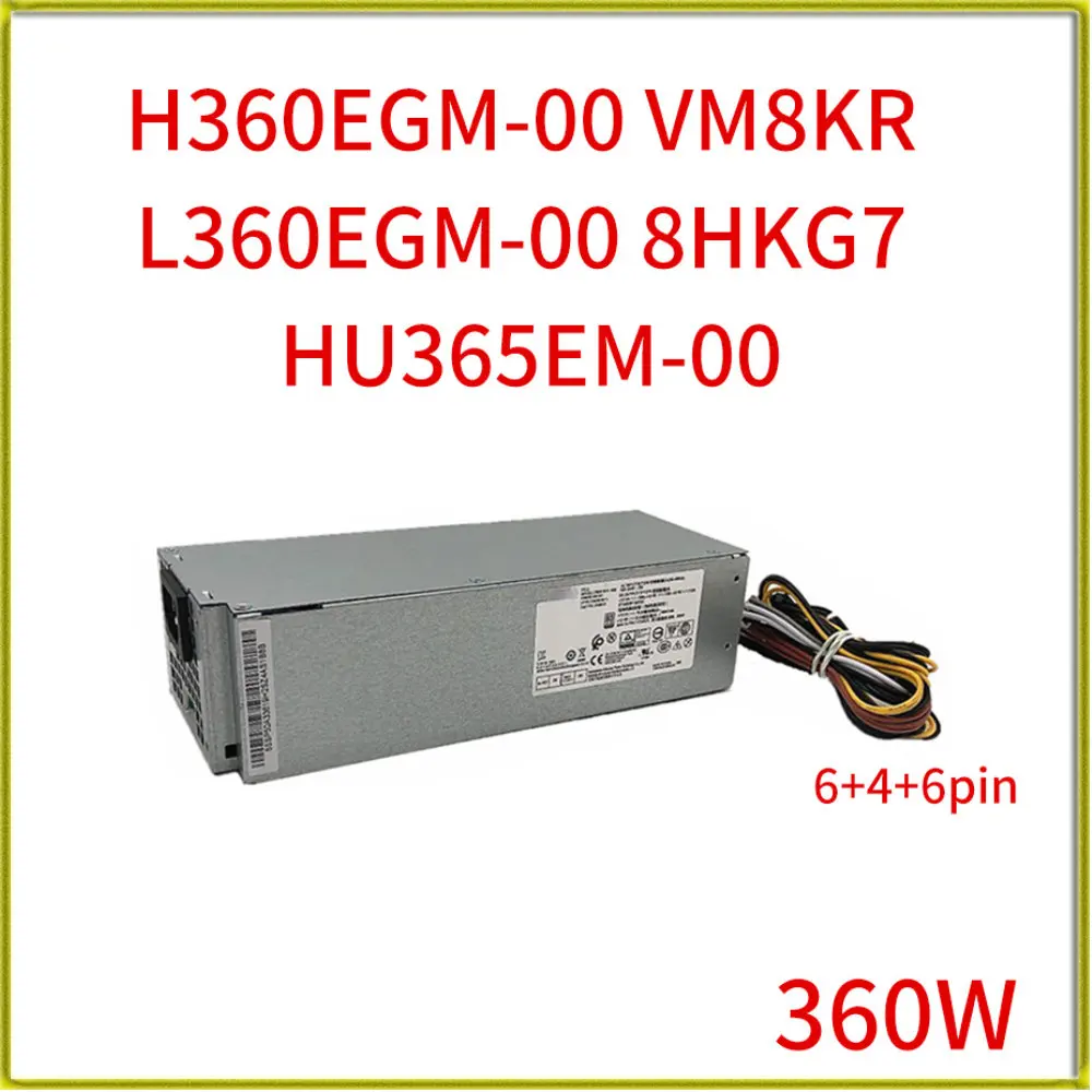 

360W Power Supply H360EGM-00 VM8KR L360EGM-00 8HKG7 HU365EM-00 for 3668 3688 3650 3653 3050 7050 7060 6pin PSU Adapter