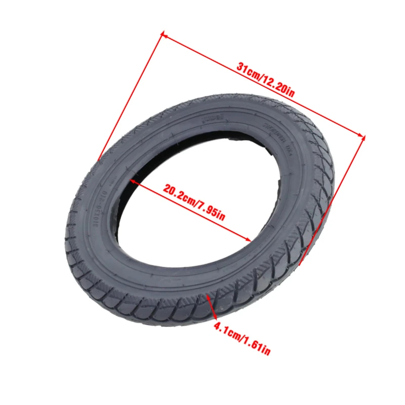 Universal 310X50-210 12 Inch Inflatable Rear Tire for Most Electric Scooter Brands