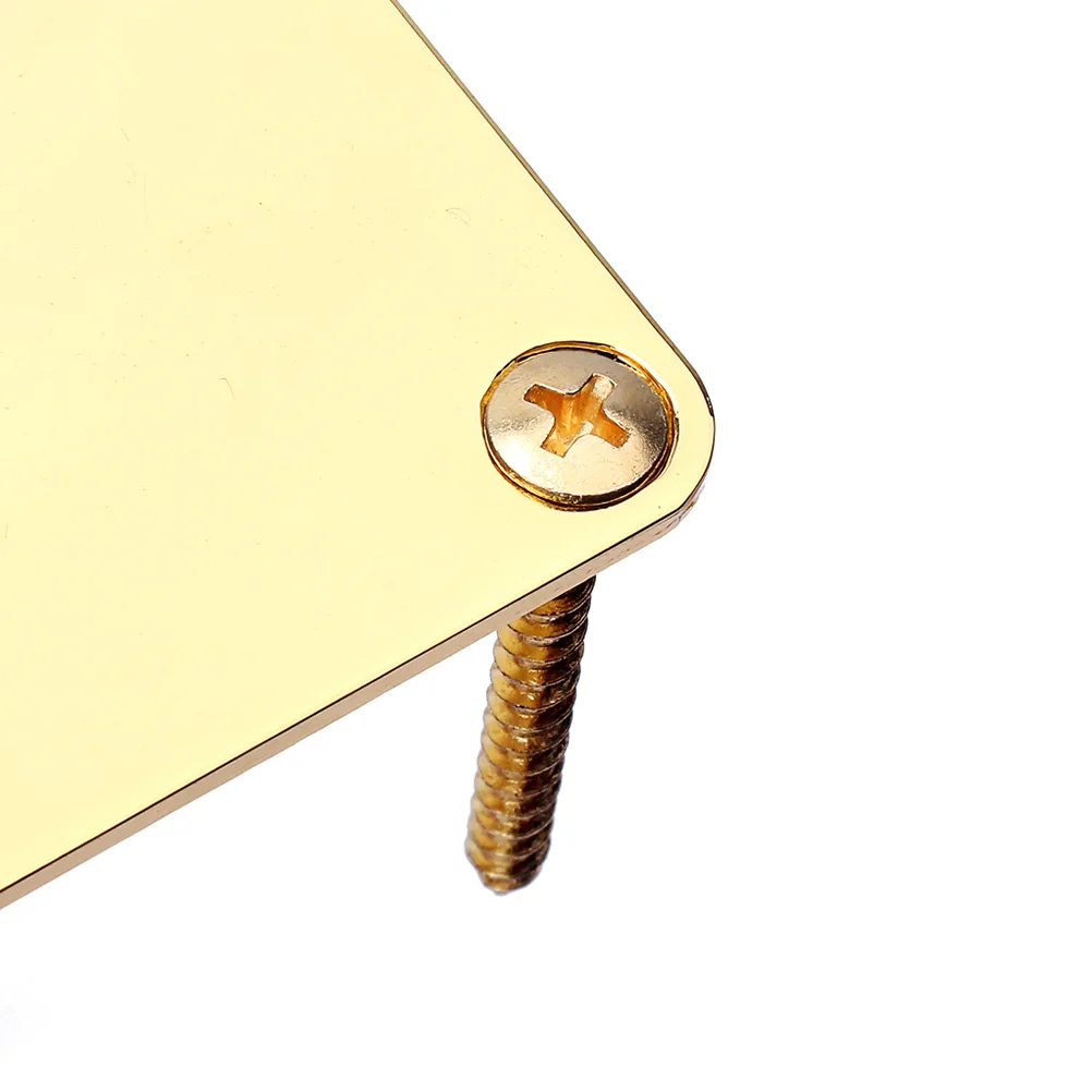 

Guitar Neck Plate Metal Reinforcement Plate For Electric Bass Replacement Golden Lightweight Durable Instrument Part