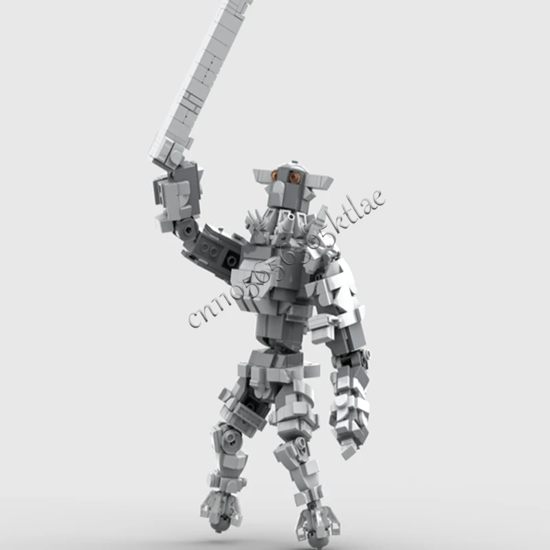 722 ELEMENTY Popularna Seria Postaci z Gier Steel Scribe MOC Personalizowane Modułowe Klocki Konstrukcyjne Popularny Model DIY Zabawka do Składania dla Chłopców Prezent