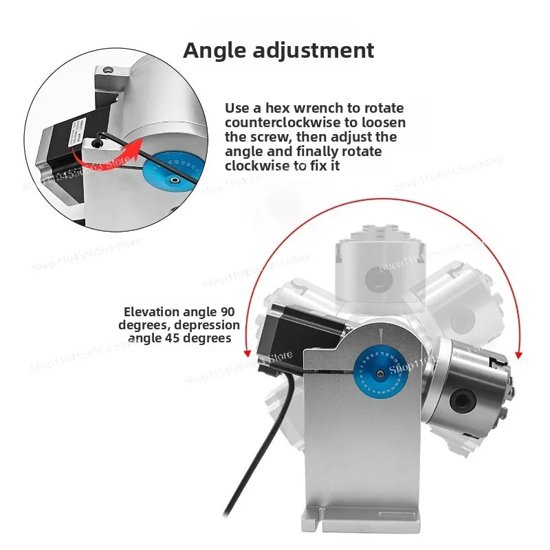 D80 marking machine rotary shaft marking machine rotary fixture rotary table argon arc welding positioner laser