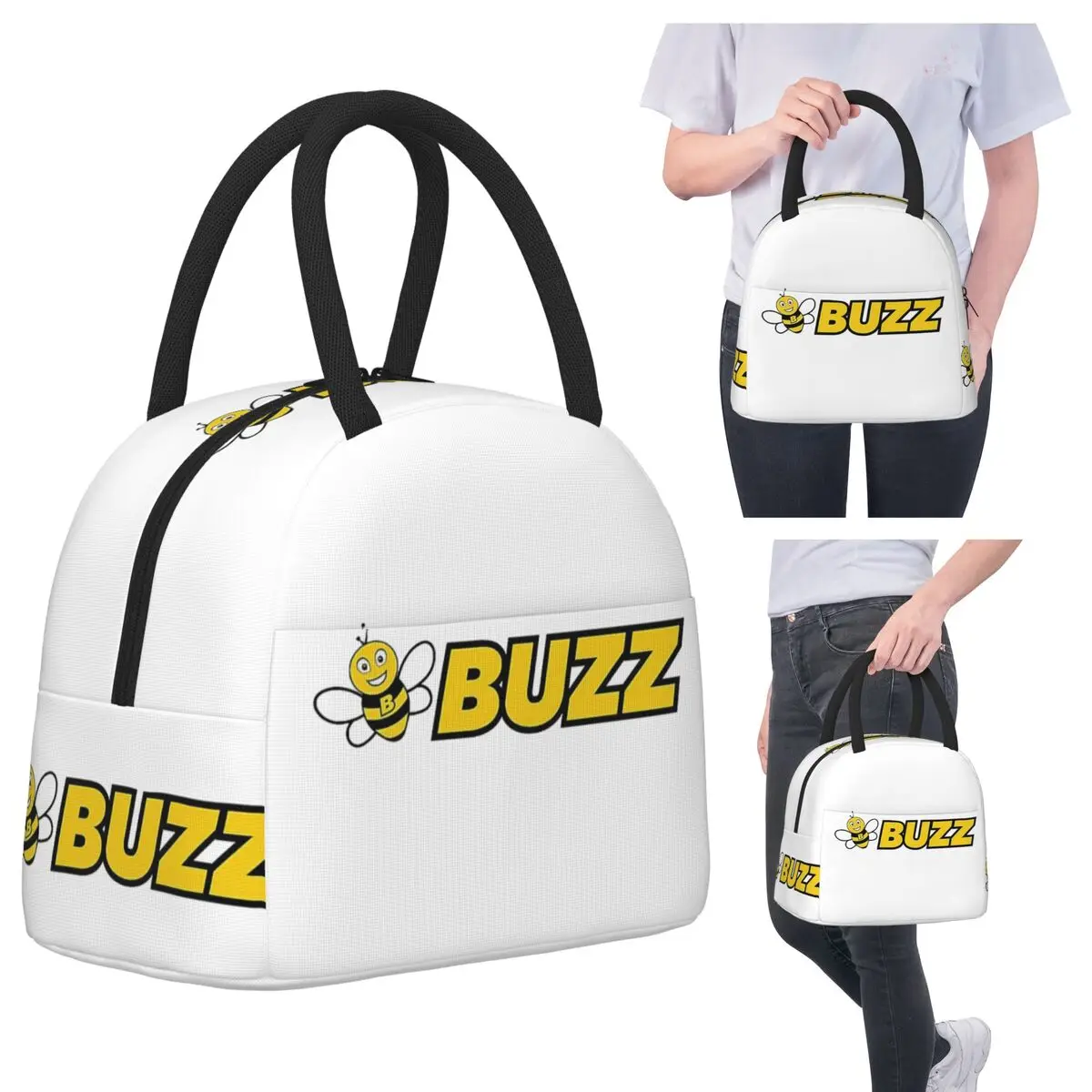 

Buzz Airline Ryanair Group Lunch Bags Insulated Bento Box Waterproof Lunch Tote Picnic Bags Thermal Bag for Woman Student Work