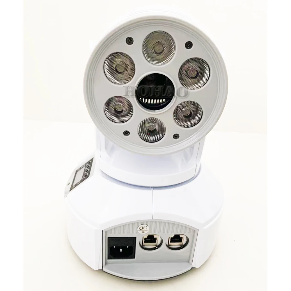 New Arrivel  White Shell Color 120w 2in1 Led Moving Head  Spot Washer Gobol Light With 50mw Green Laser Stage Disco Effect Hot