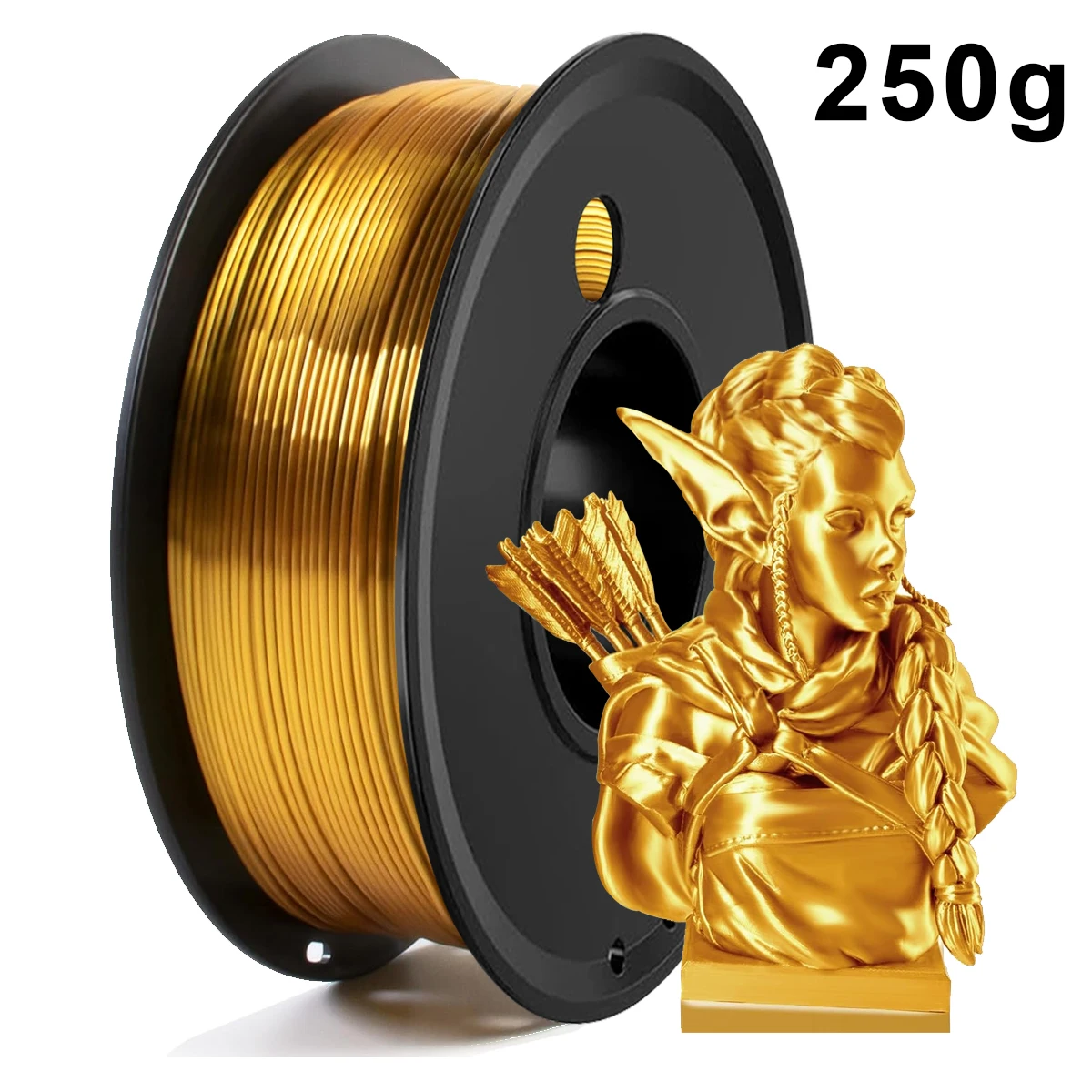 

250gx4 Silk Bronze PLA 3D Filament 1.75mm 3D Printer Material Silk Copper 250g,500g,1kg 3D Print Refills Wire Vacuum Packaging