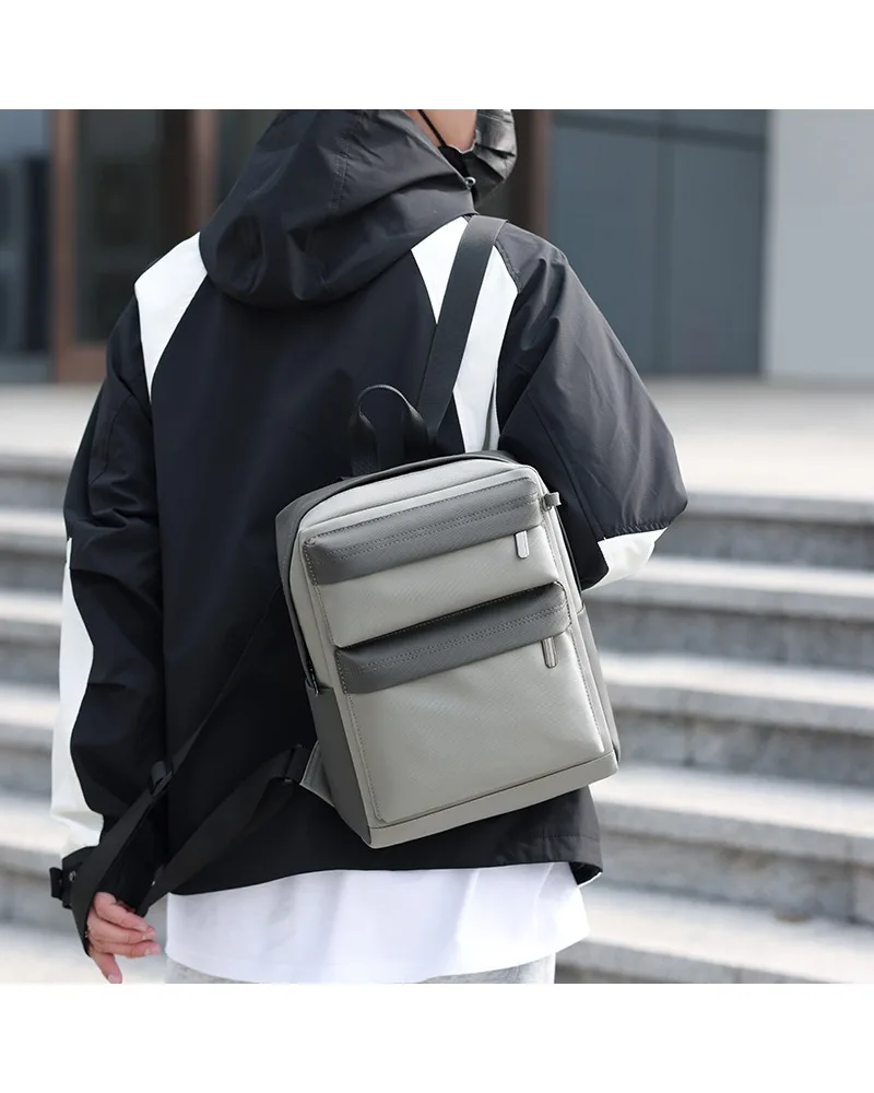 Summer New Lightweight Outing Backpack Small Capacity Splicing Sports Backpack Travel Outdoor Simple Storage Backpack