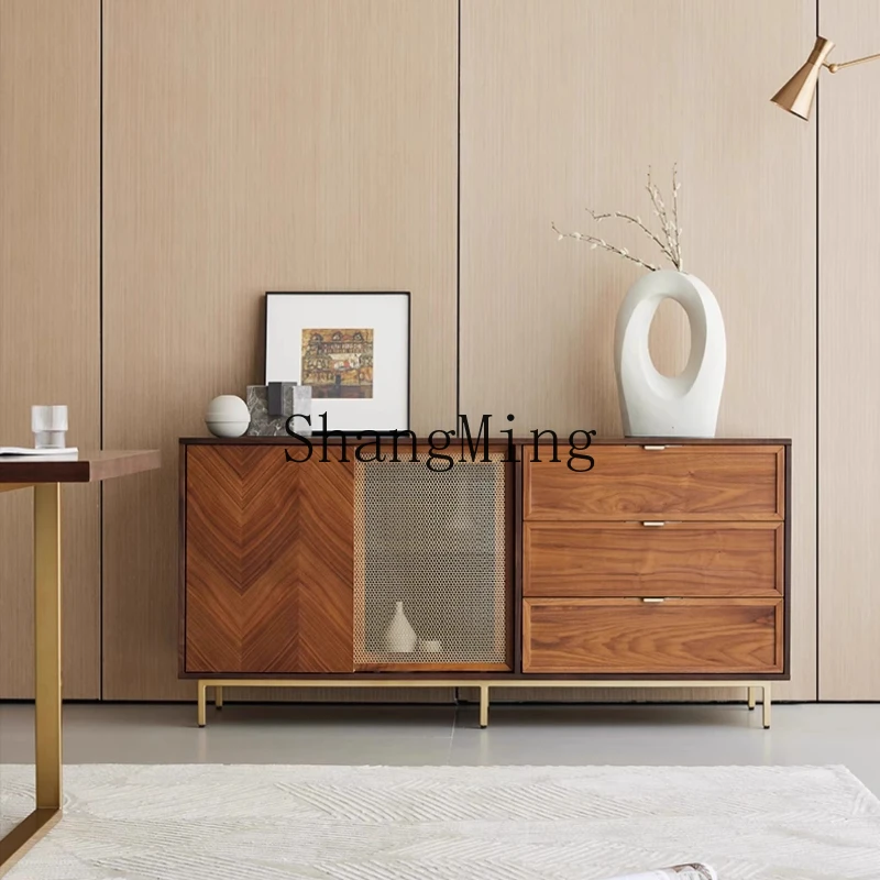 

FG modern simple side cabinet light luxury locker small apartmentagainst the wall bucket cabinet storage cabinet