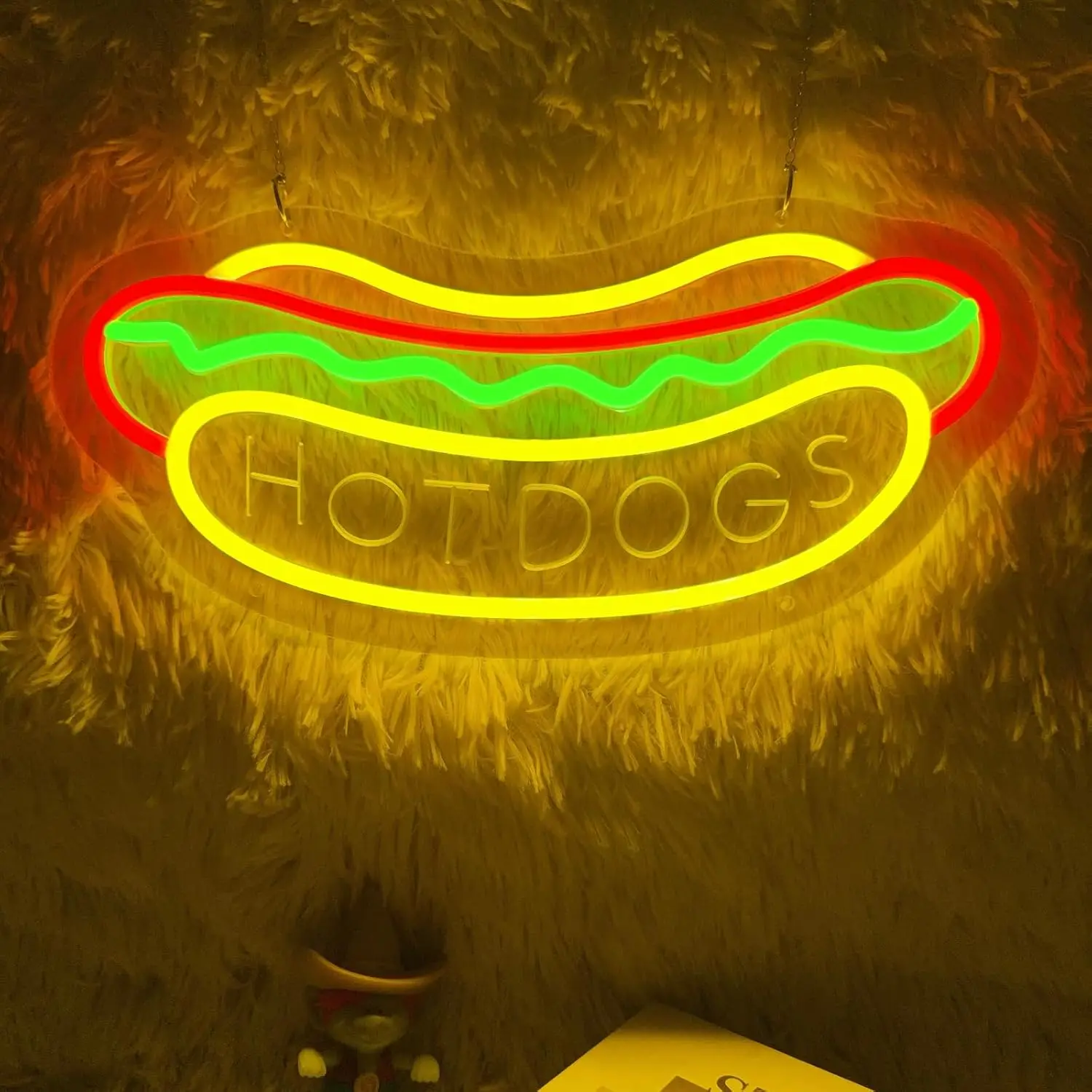 LED Neon Sign USB Pizza & Hot Dog Neon Light for Fast Food Restaurant Cafe Shop Party Decor Christmas Gift Atmosphere Neon Lamp