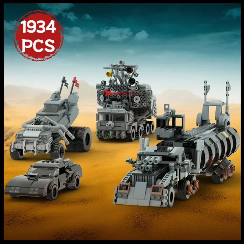 

MOC Mad Maxed Doof Wagon Car Model Building Blocks Set Popular Movies Speed Champion Vehicle Constructor Toys Bricks Gifts