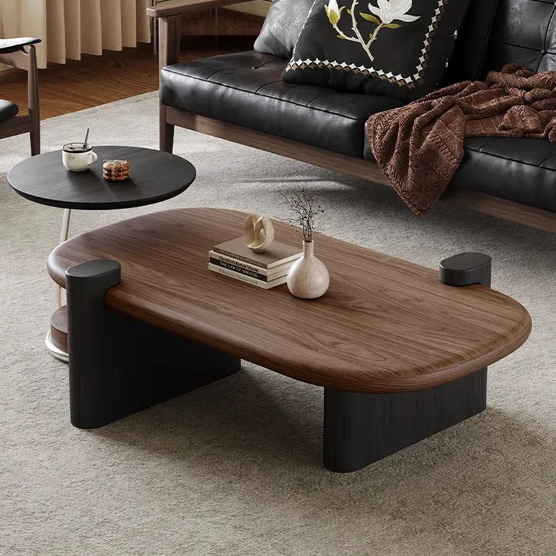 

Wood Luxury Side Table Bedroom Aesthetic Designer Modern Writing Coffee Table Dinner Center Mesas Bajas Living Room Furniture