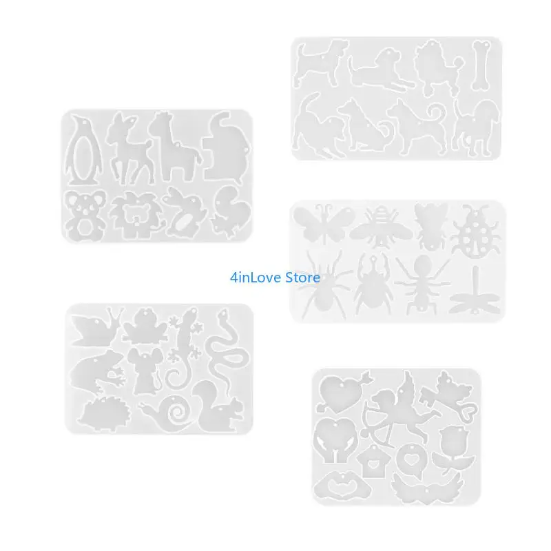 

T4MD Профессиональный шаблон для изготовления ювелирных изделий на тему животных, гибкая текстура, безопасная для пищевых для