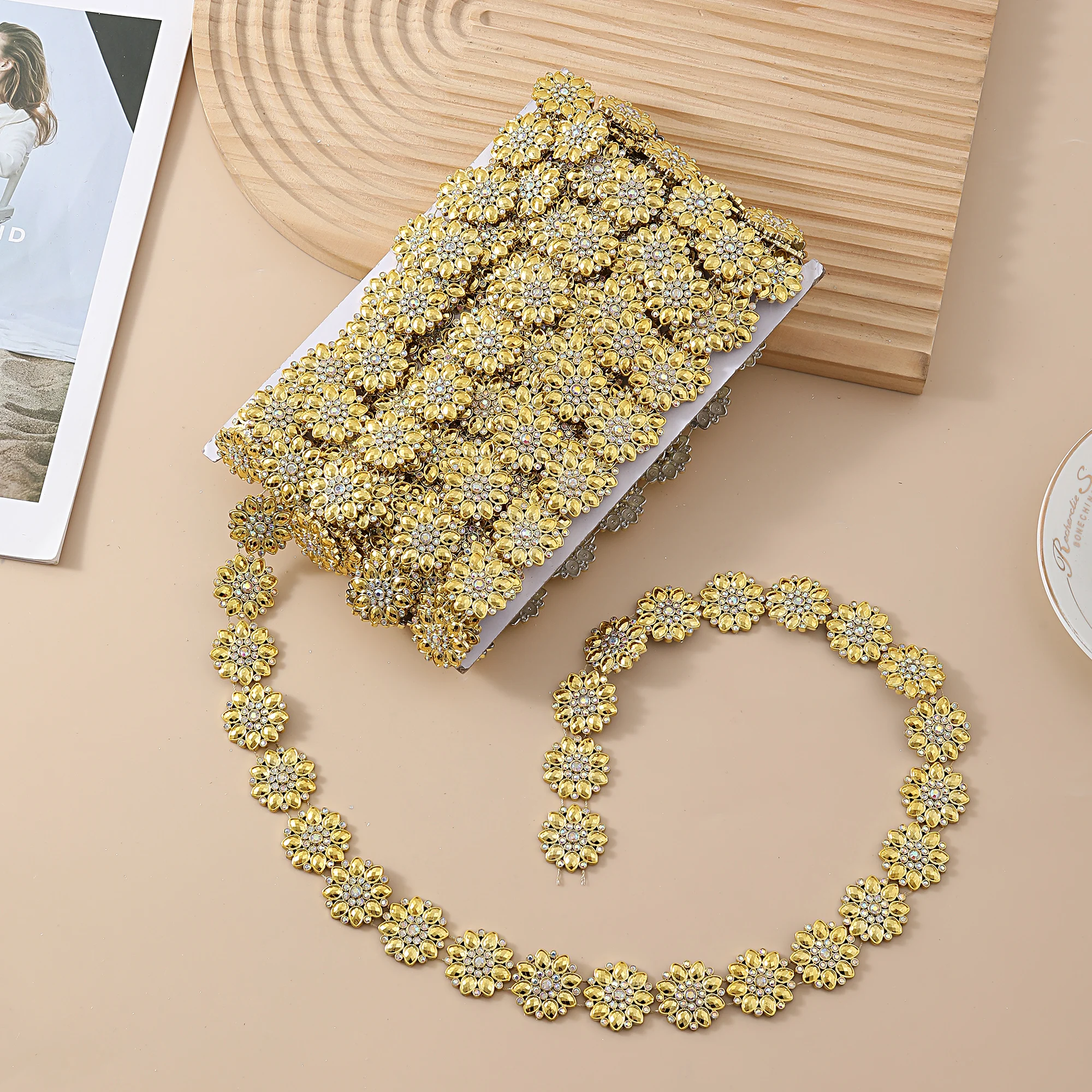 2.6cm Sewing Rhinestones Diy Accessories Fringes for Clothes Jewelry Lace Decoration Fringe Tassels Pendant Fabric Lace Hat Trim
