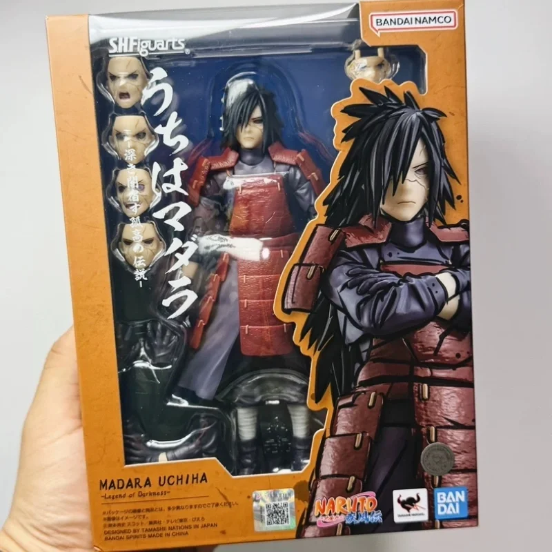 Фигурка Bandai Shf Мадара Учиха из аниме «Наруто», коллекционная модель из ПВХ для взрослых фанатов аниме, для коллекции и декорации.