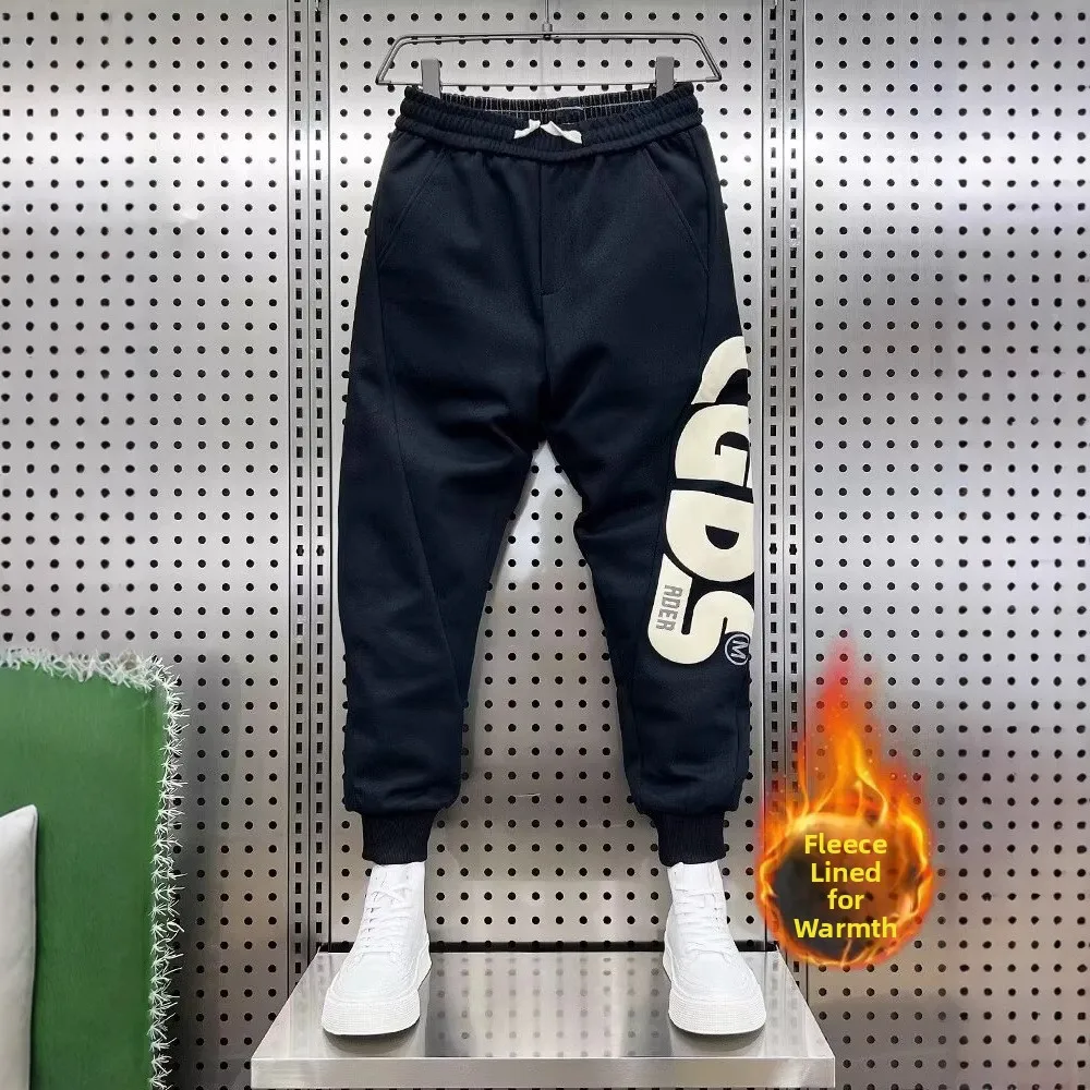 

Универсальные повседневные брюки для мужчин: свободные, прямого кроя, модные, молодежные, с высокой талией, из эластичного волокна, для весны, лета и осени