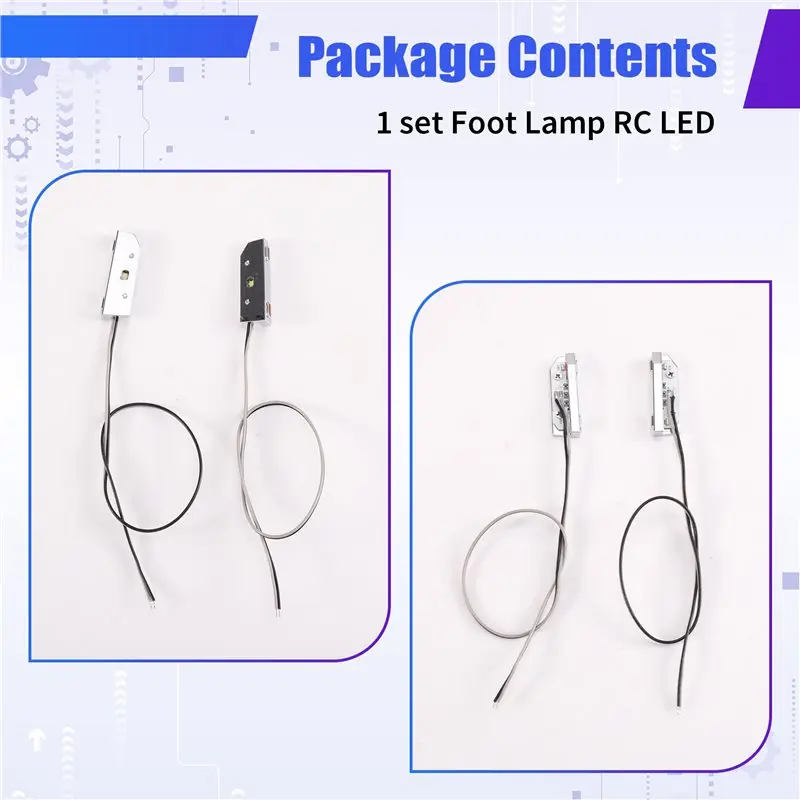 ABXE-Retrofit Foot Lamp RC LED For 1/14 Scale Scania Tamiya 770S Rc Tractor 770S 6X4 56368 8X4 56371 Model Toy Car Jtd-770 DIY