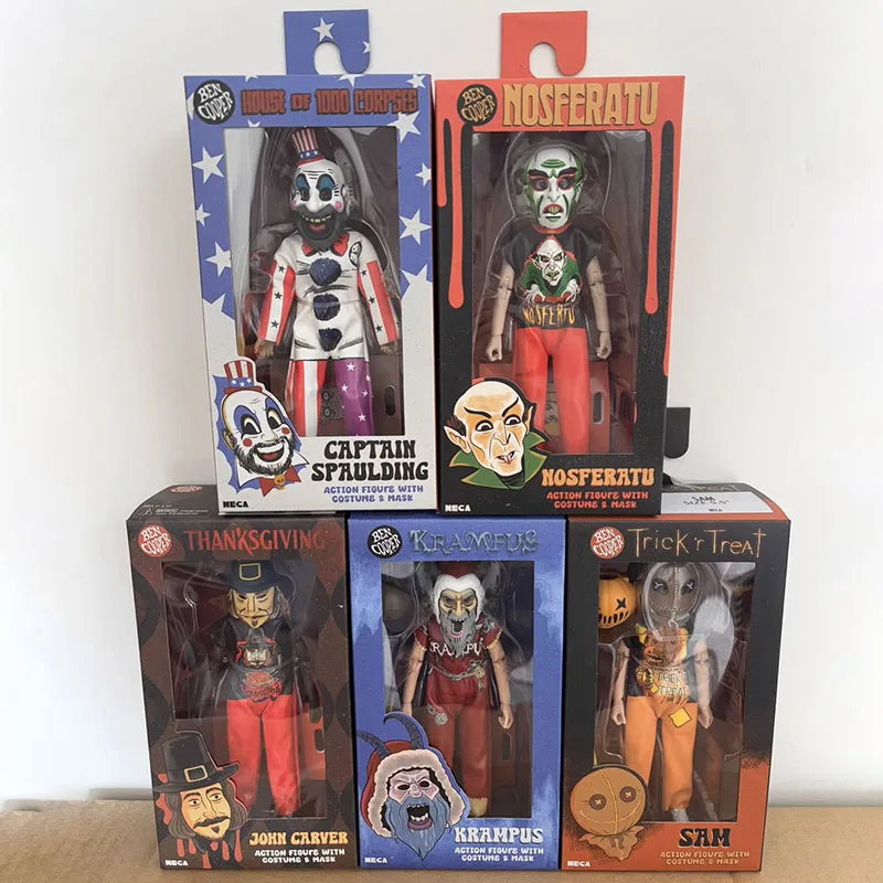

Halloween NECA 43166 Figure Sam Nosferatu Krampus John Carver Action Figuras Movable Model Cloth Doll Ornament Toys Original