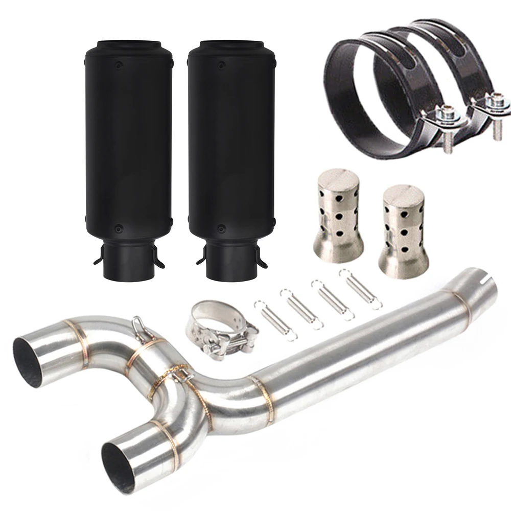 

Exhaust Mid Pipe for Yamaha FZ6 Fazer 2004-2009 FZ6N FZ6S Slip-On System Escape Style