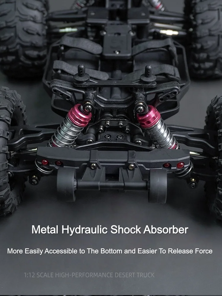 المهنية الصحراء 90 km/ساعة عالية السرعة على الطرق الوعرة 4WD مركبة يتم التحكم بها عن بُعد 1:12 فرش ممتص الصدمات الهيدروليكي التحكم عن بعد سيارات لعب #6
