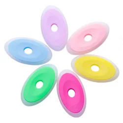 Stylo Gel effaçable de couleur caoutchouc spécial, gomme ovale pour stylo effaçable neutre, fournitures de Correction, papeterie scolaire et de bureau 6 pièces/ensemble