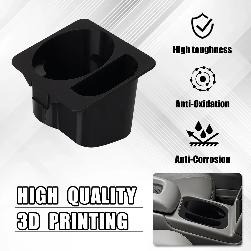

1/2PCS Insert Cup Holder Into Center Console For 1995-2000 Chevrolet Silverado Suburban Tahoe