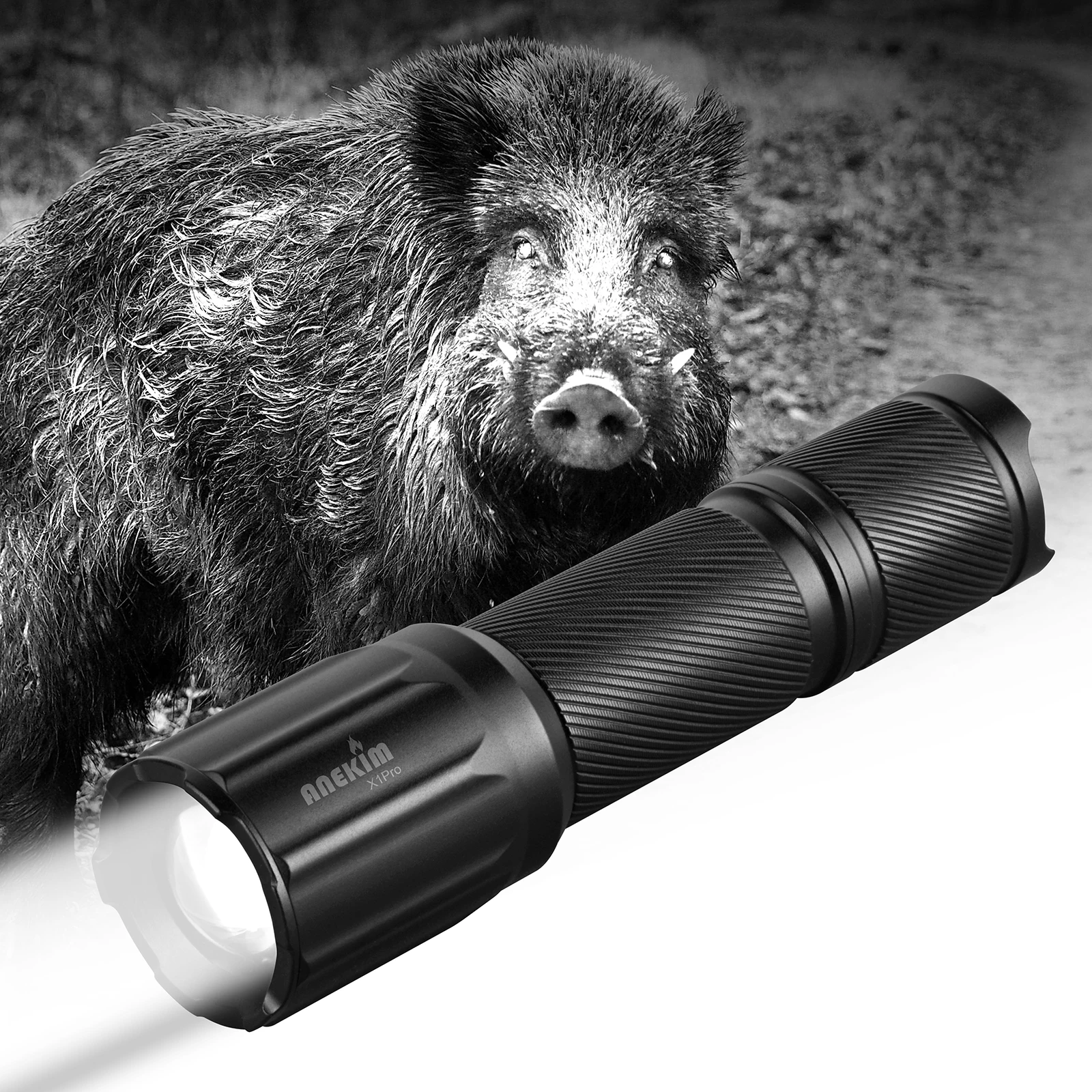 VCSEL 850nm/940nm Zoom IR Flashlight 23622in Long Distance with Adjustable Power Silent ANEKIM Night Vision Hunting Flashlight X