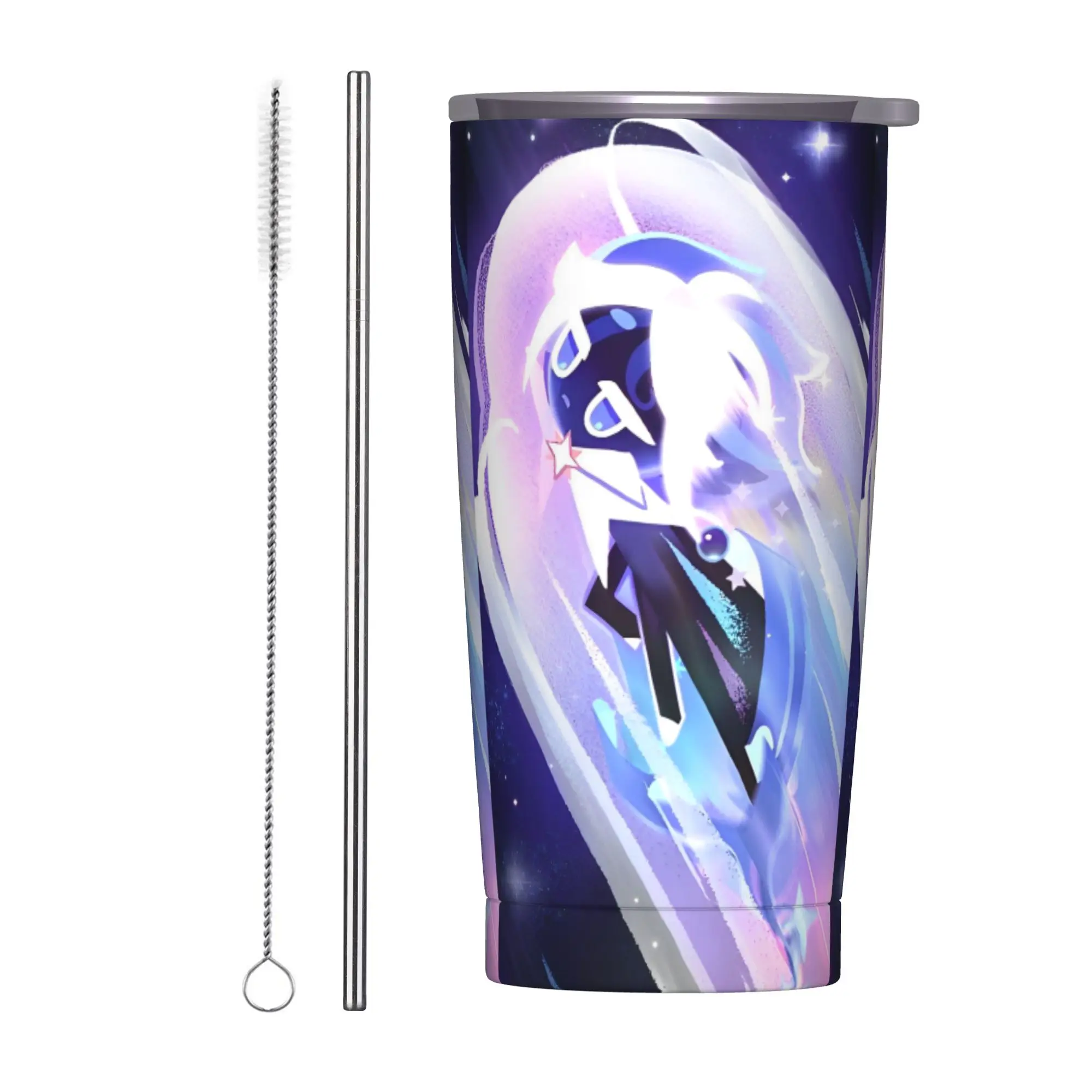 Star Cookies Run: Kingdom Tumbler Vacuum Insulated  Thermal Cup with Lid Straw Office Home Mugs Hot Cold Drink, 20oz