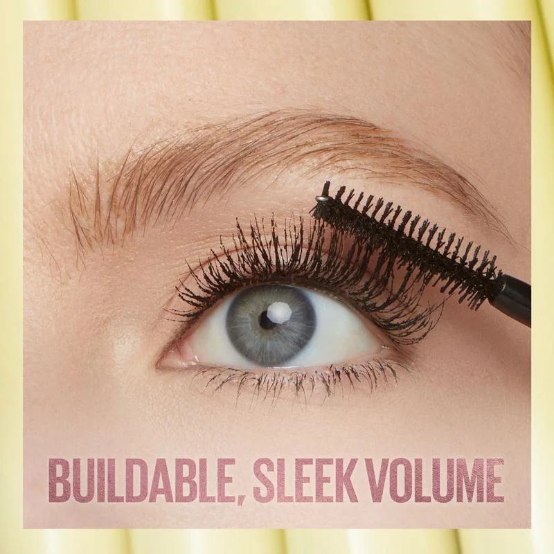 Mascara lavabile Colossal Bubble, formule volume e lunghezza mascara costruibile per ciglia audace e separate