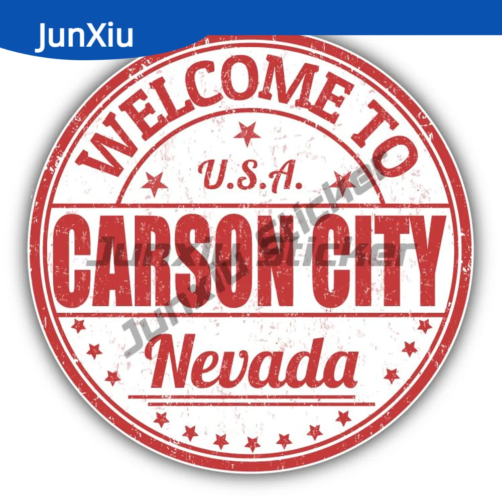 

Carson City Nevada Usa Travel Stamp Decal Car Camper Boat Bumper Truck Electric Scooter Yacht Sticker Accessories Camper Rv Van