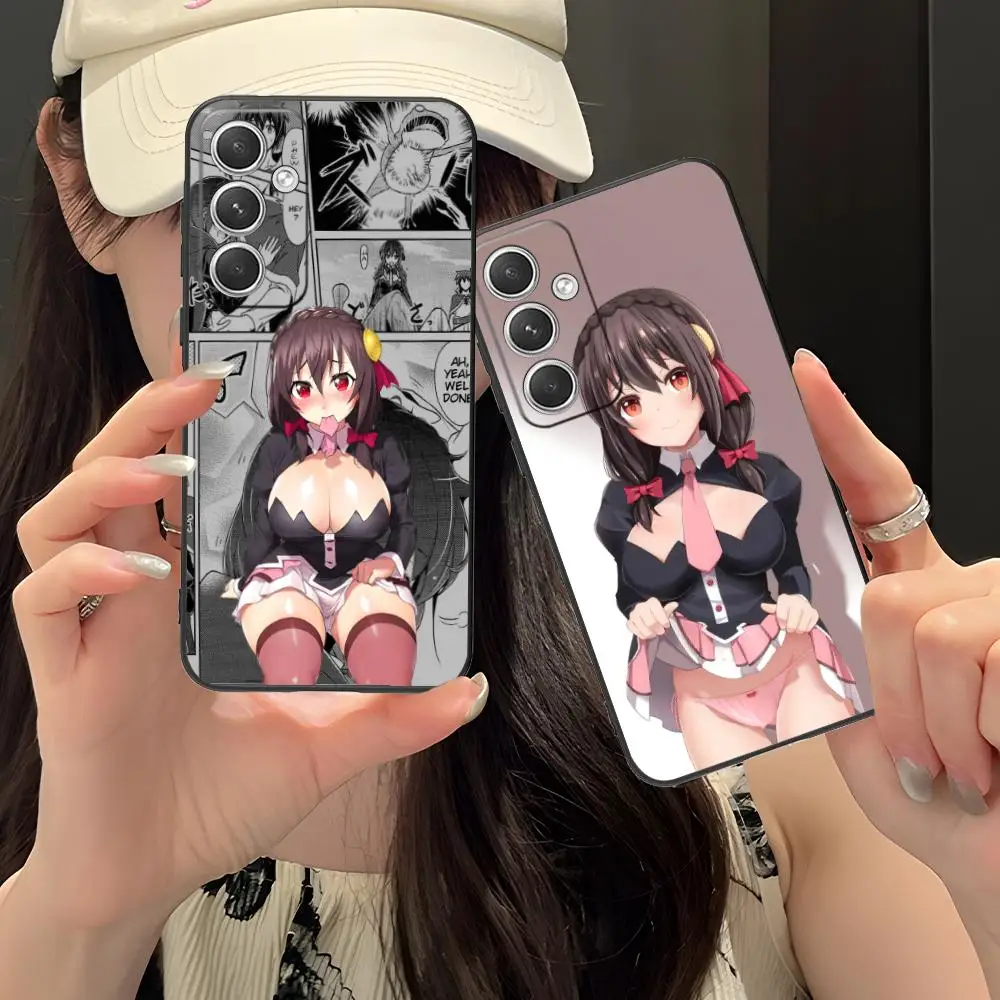 

Чехол для мобильного телефона Konosuba Yunyun для Samsung Galaxy S25 S24 S23 S22 S21 S20 Note20 Plus FE Ultra Color Cover для мобильных телефонов