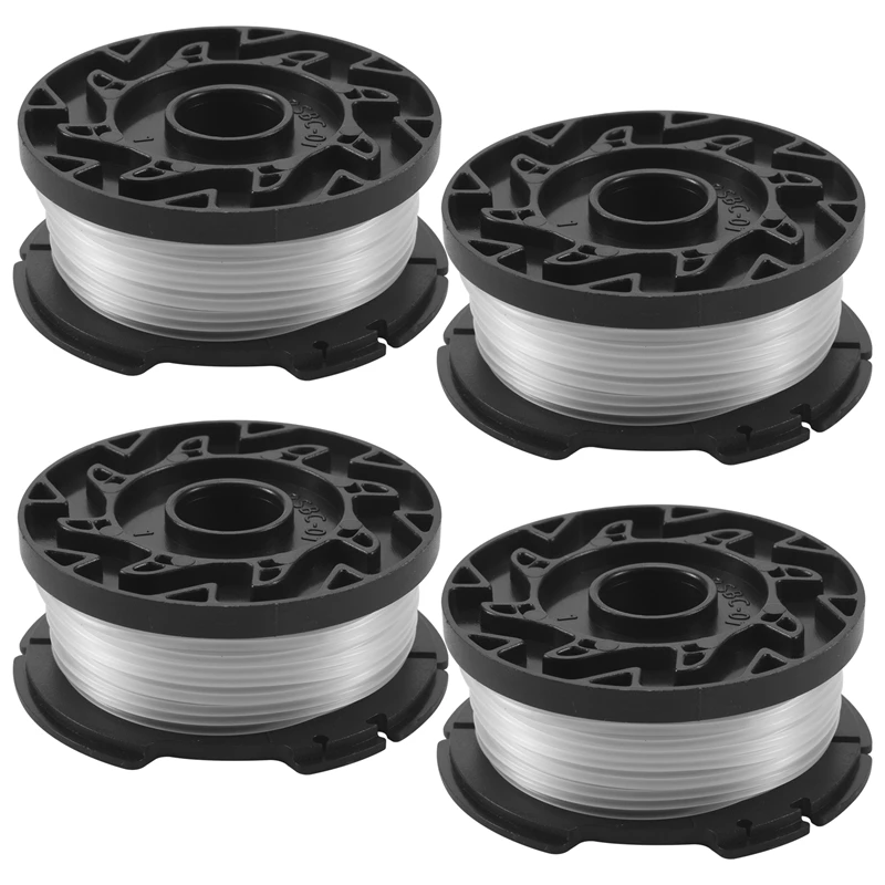 

4 Pcs Line String Trimmer Multifunctional Autofeed Weed Grass Trimmer Replacement Spool For BLACK+DECKER AF-100-3ZP