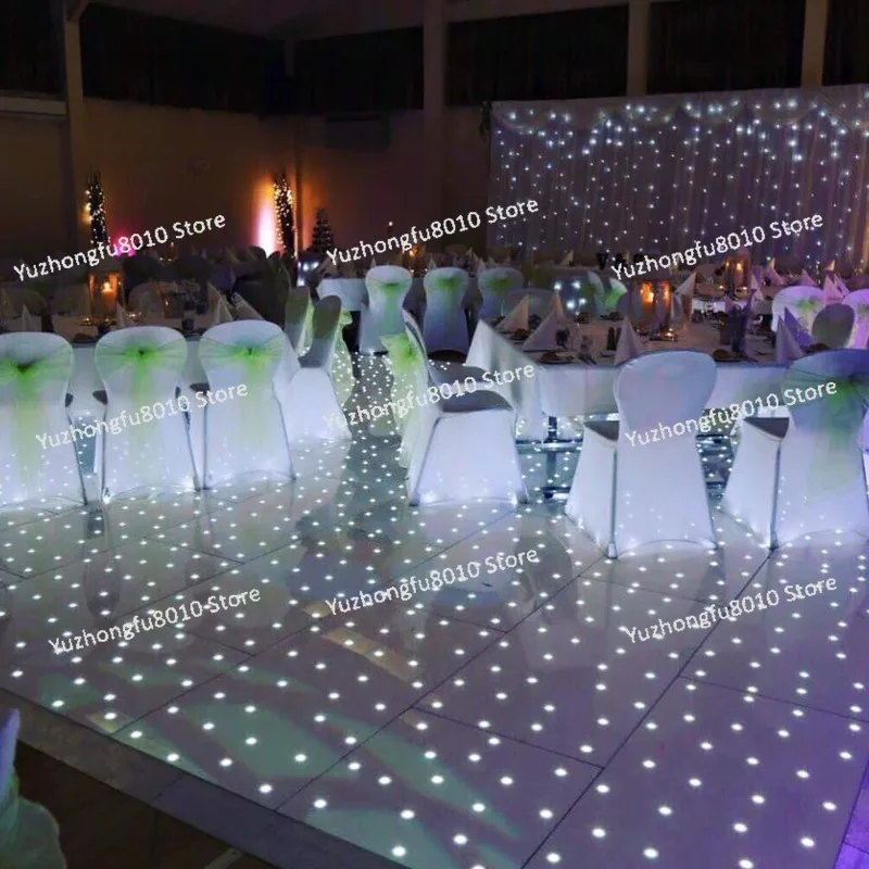 Beautiful and romantic wedding dance floor with romantic starlight Led dance floor for party starlight and digital effects