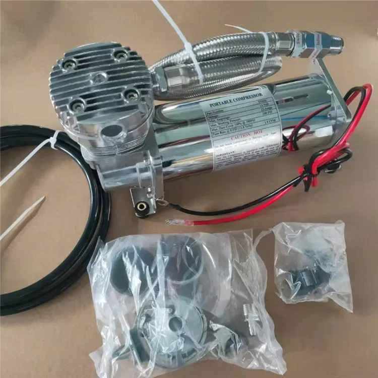 تعليق ركوب الهواء في المخزون هونغ كونغ يوروي YF6373 مضخة 12 فولت VIAIR 98C فضي 130 رطل لكل بوصة مربعة ضاغط صغير للدراجة النارية